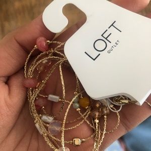 LOFT Double Strand Long Necklace